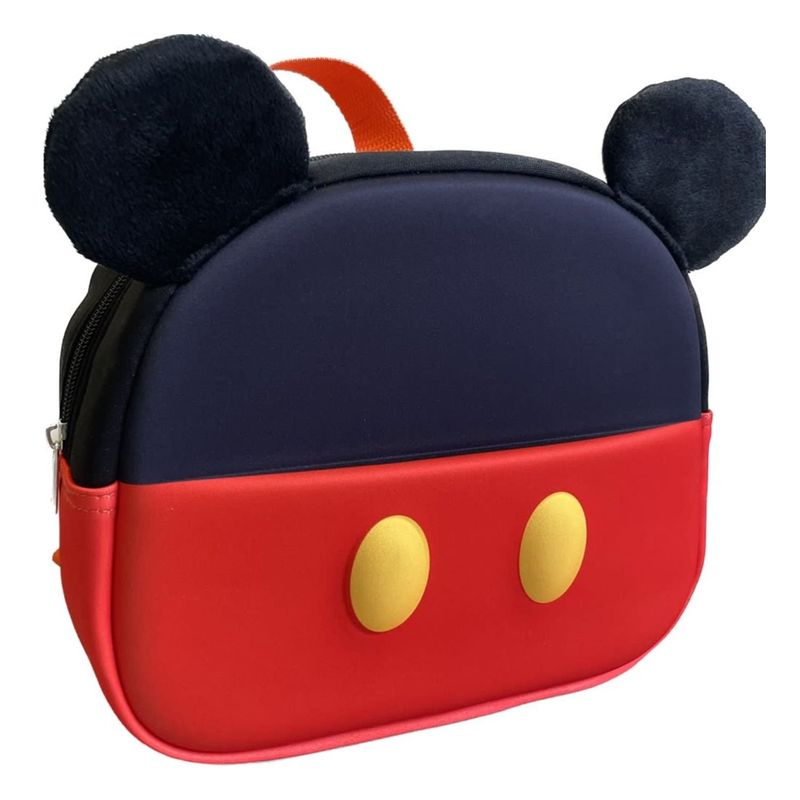 GENERICO - Mochila Infantil Orejas Diseño Ratón Divertido Rojo Negro