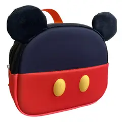GENERICO - Mochila Infantil Orejas Diseño Ratón Divertido Rojo Negro