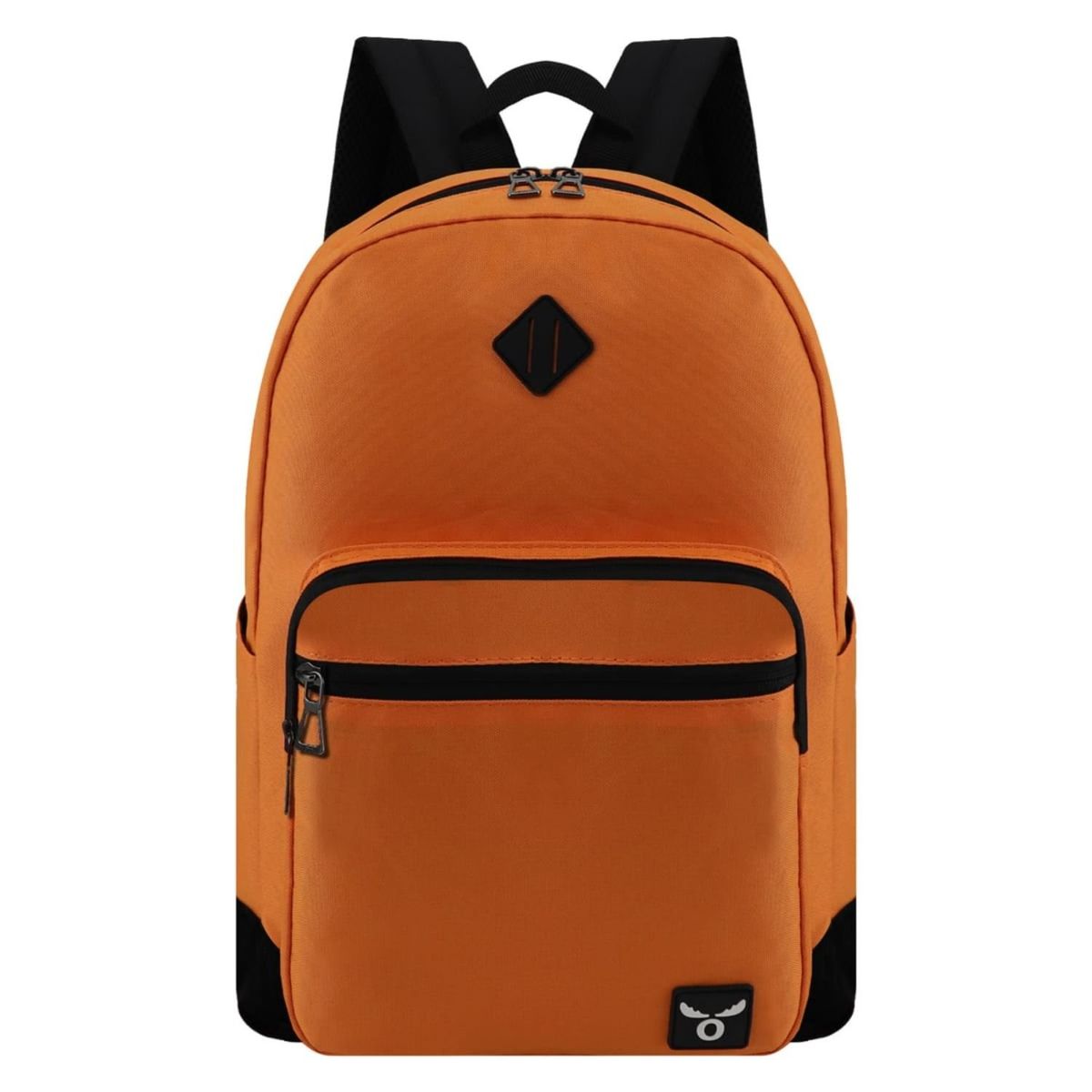 GENERICO - Mochila Escolar Juvenil Impermeable Naranja Compartimentos