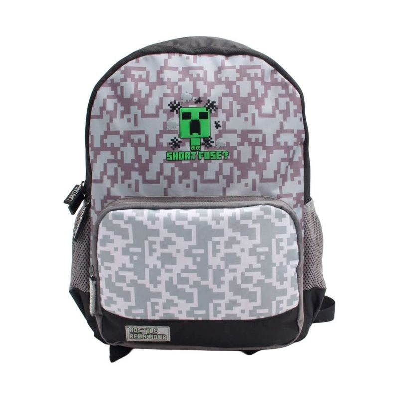 GENERICO - Mochila Escolar Juvenil Diseño Pixelado Gamer 18 Pulgadas