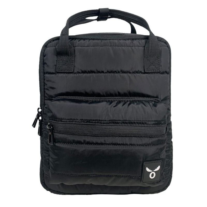 GENERICO - Bolso Mochila Negra Acolchada Multiusos Impermeable Moderna