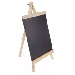 GENERICO - Pizarra Caballete Madera Ajustable Decorativa 25x48cm