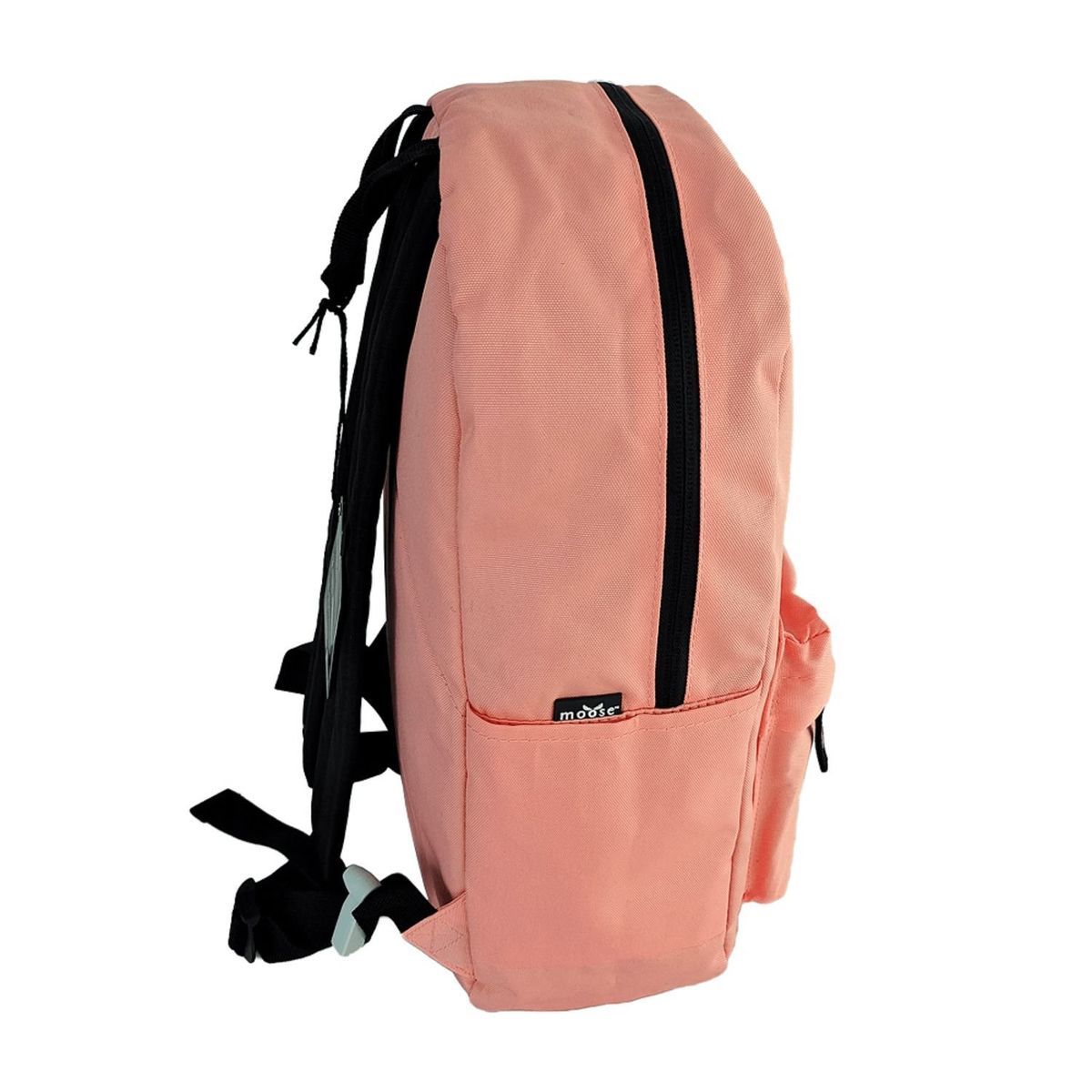 GENERICO - Mochila Escolar Juvenil Rosa Bolsillo Frontal Resistente