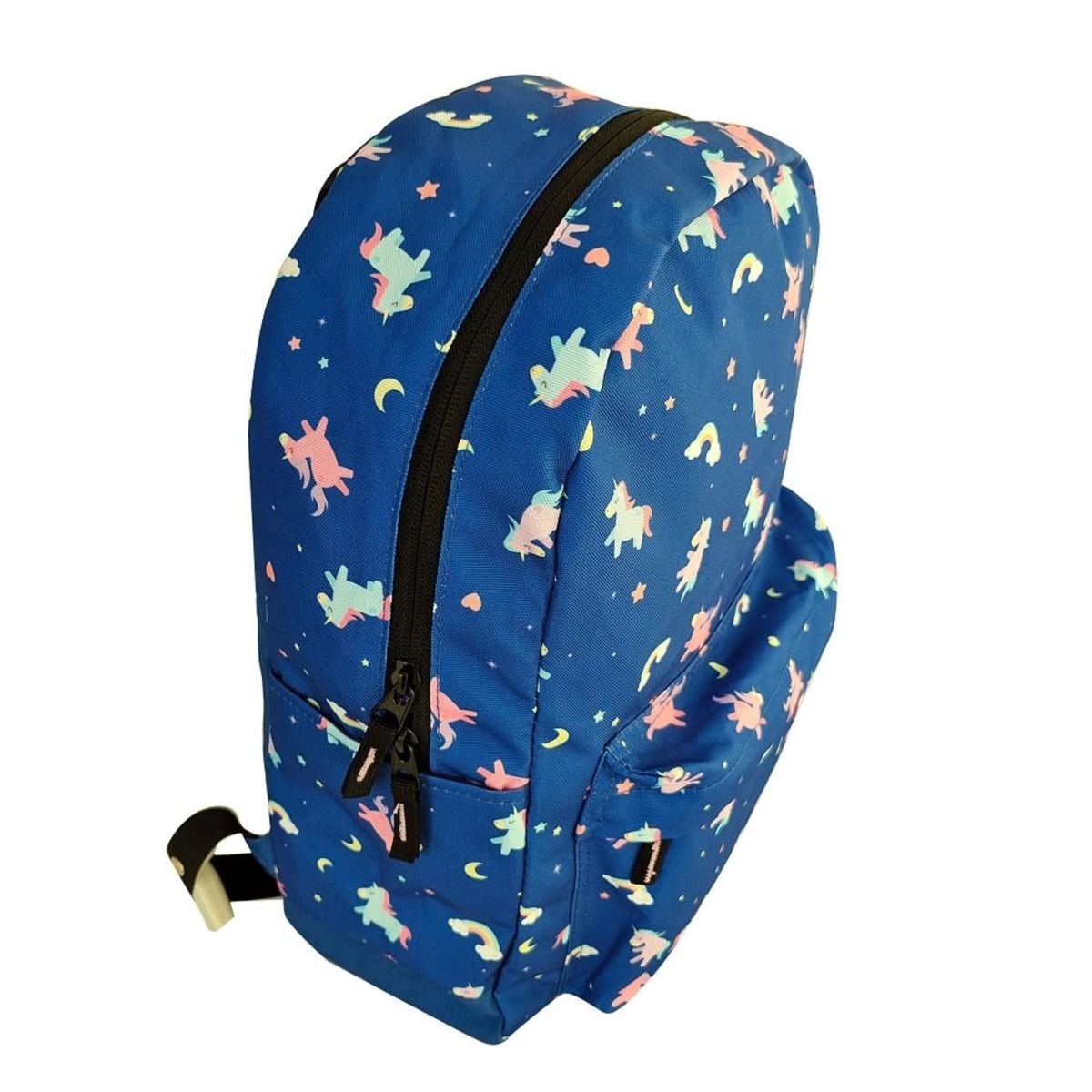 GENERICO - Mochila Escolar Unicornios Azul Niños Resistente y Espaciosa
