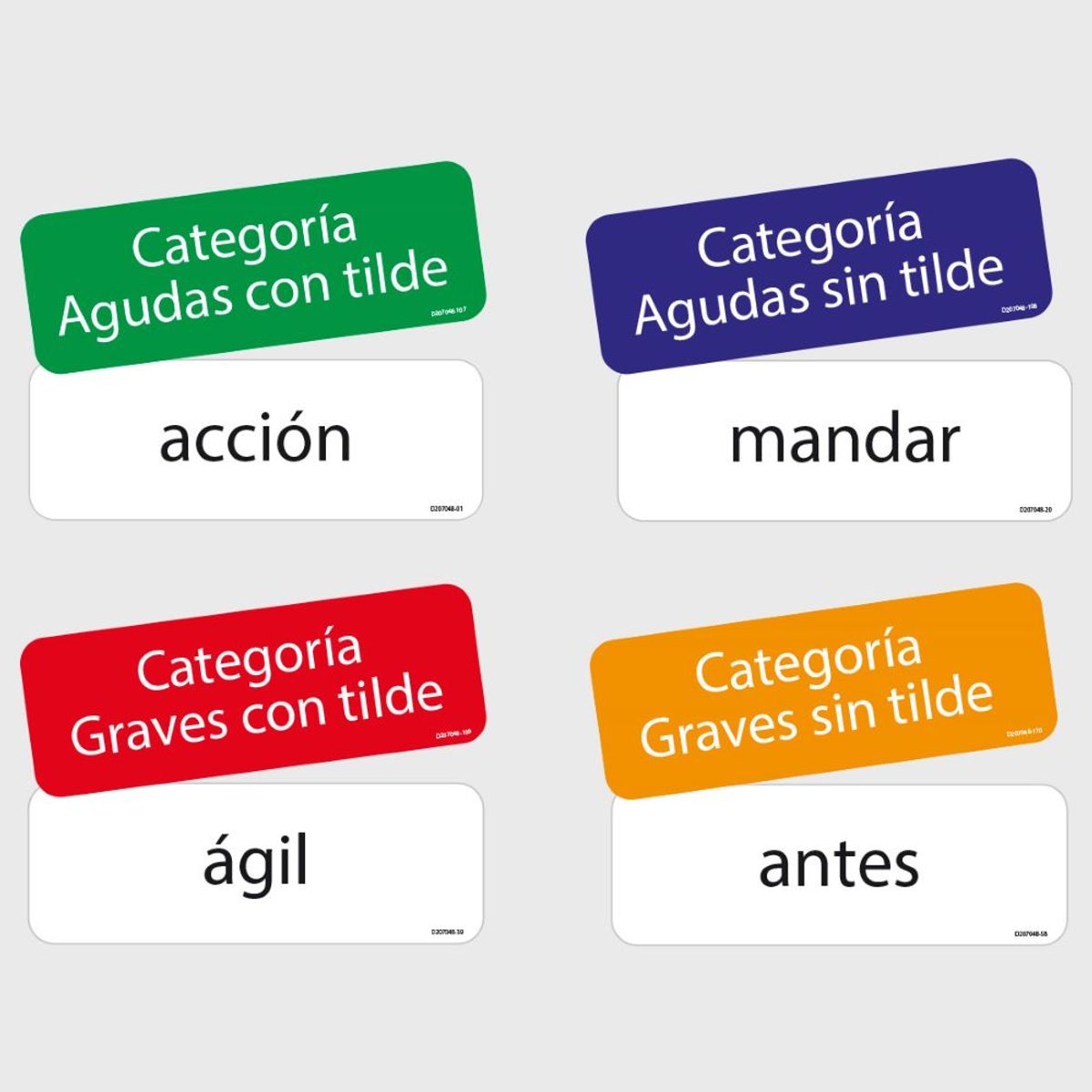 DACTIC - Láminas de Acentuación