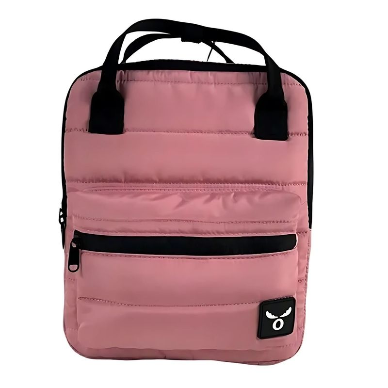 GENERICO - Mochila Rosa Casual Impermeable Bolsillo Frontal Cremallera
