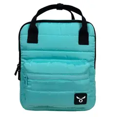 GENERICO - Mochila Escolar Impermeable Azul Bolsillo Frontal Compacta