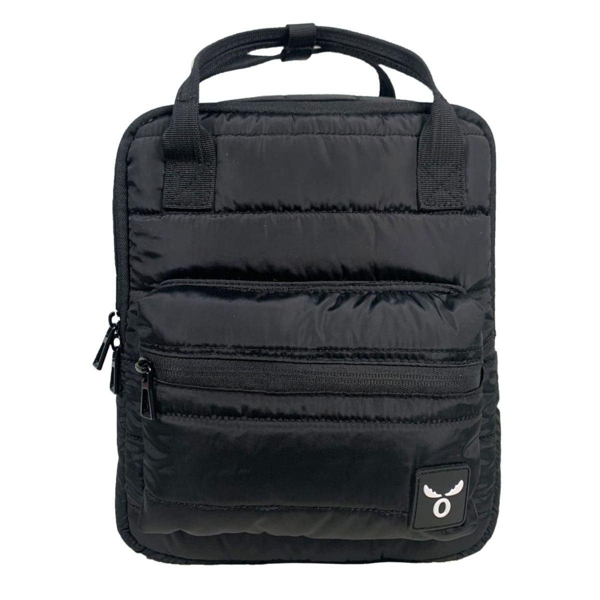 GENERICO - Bolso Mochila Negra Acolchada Multiusos Impermeable Moderna