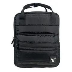 GENERICO - Bolso Mochila Negra Acolchada Multiusos Impermeable Moderna