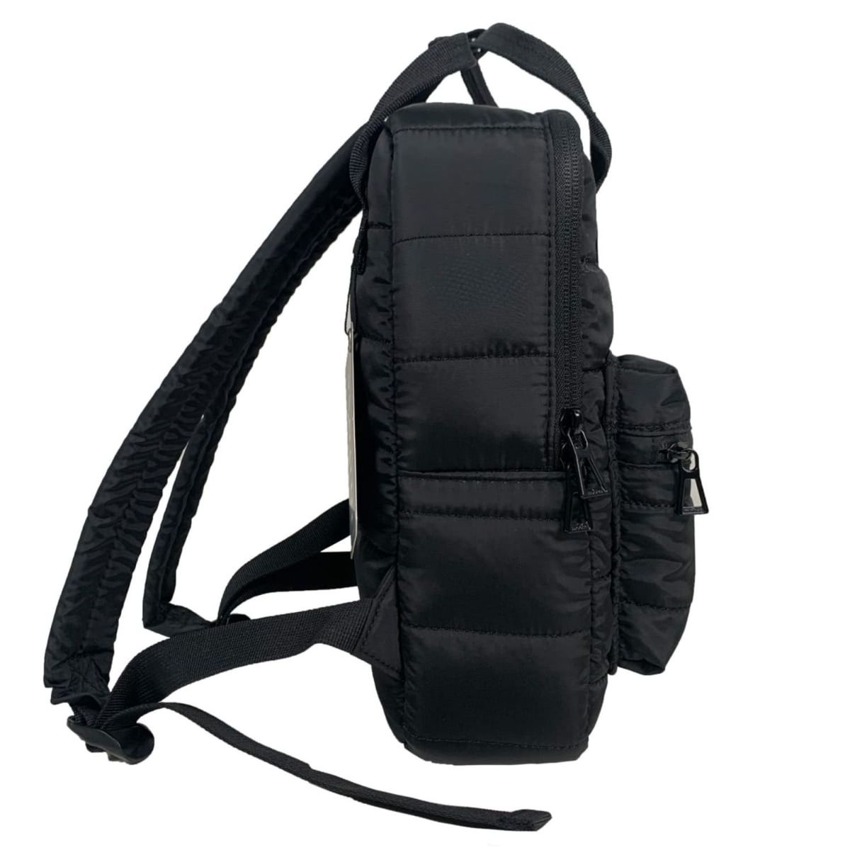 GENERICO - Bolso Mochila Negra Acolchada Multiusos Impermeable Moderna
