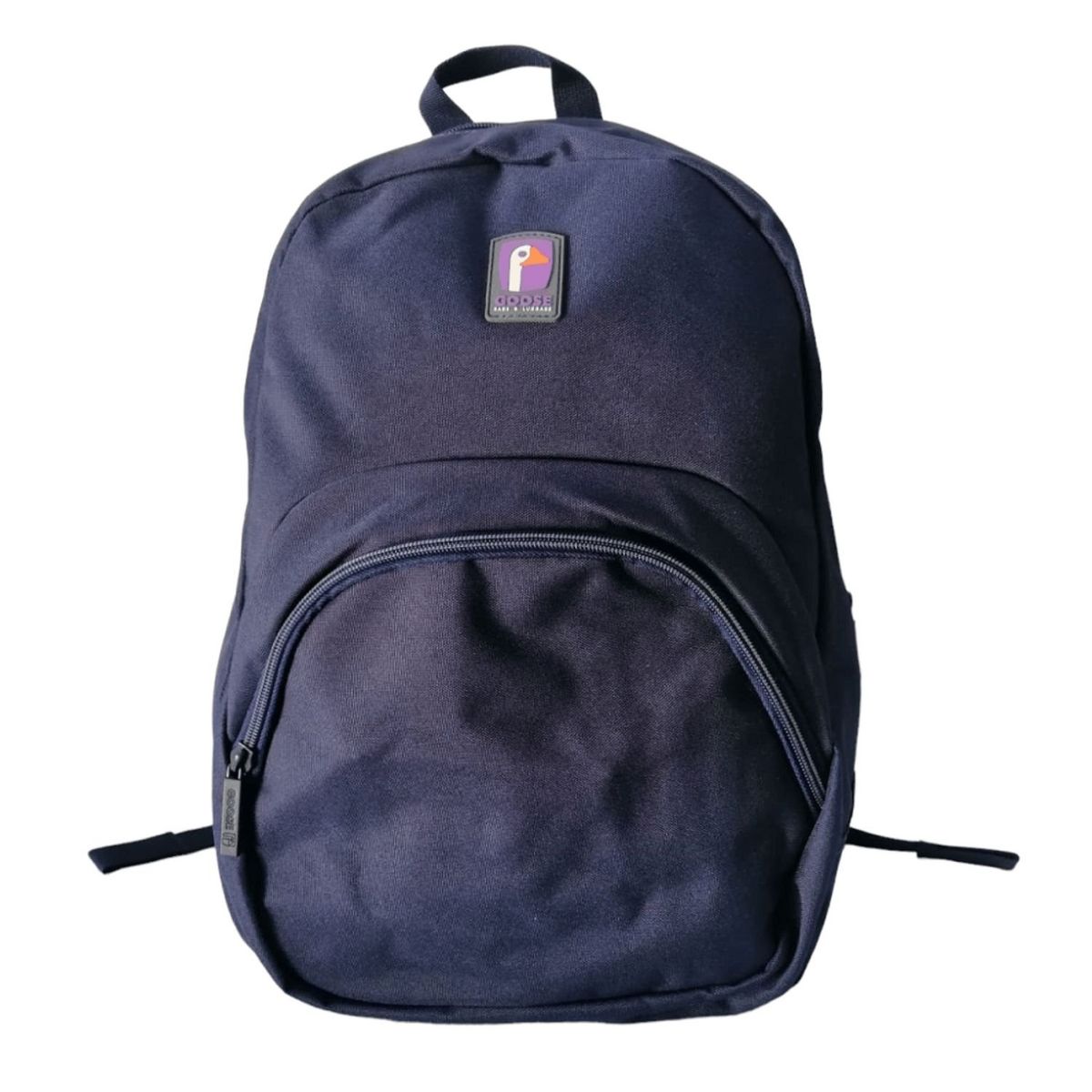 GENERICO - Mochila Escolar Negra Resistente Bolsillo Frontal Cremallera