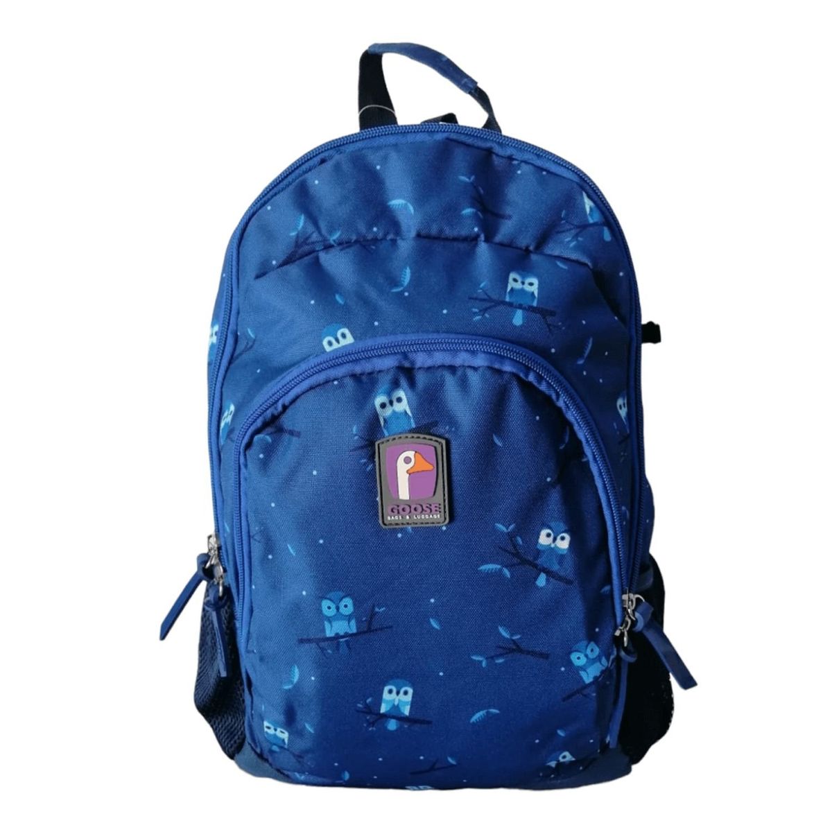 GENERICO - Mochila Escolar Infantil Azul Diseño Búhos Espaciosa Durable