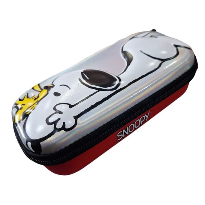 GENERICO - Estuche Escolar Diseño Perro Blanco Negro Rojo Niños Lapices