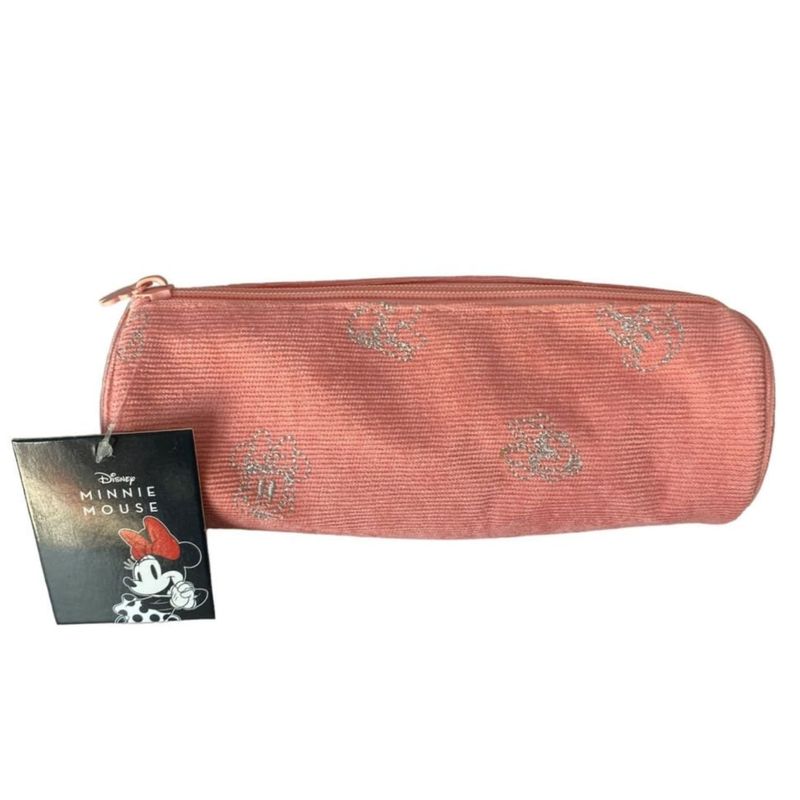 GENERICO - Estuche Escolar Rosa Diseño Bordado Elegante Lapices Colegio