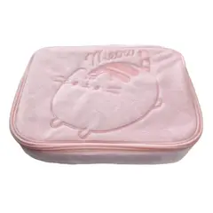 GENERICO - Estuche Gato Rosa Peluche Organizador Viaje Escolares