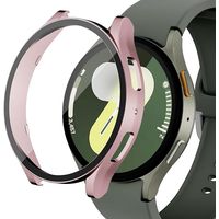 Protector Carcasa Con Vidrio Para Samsung Watch Fe 40mm Rosa Gold