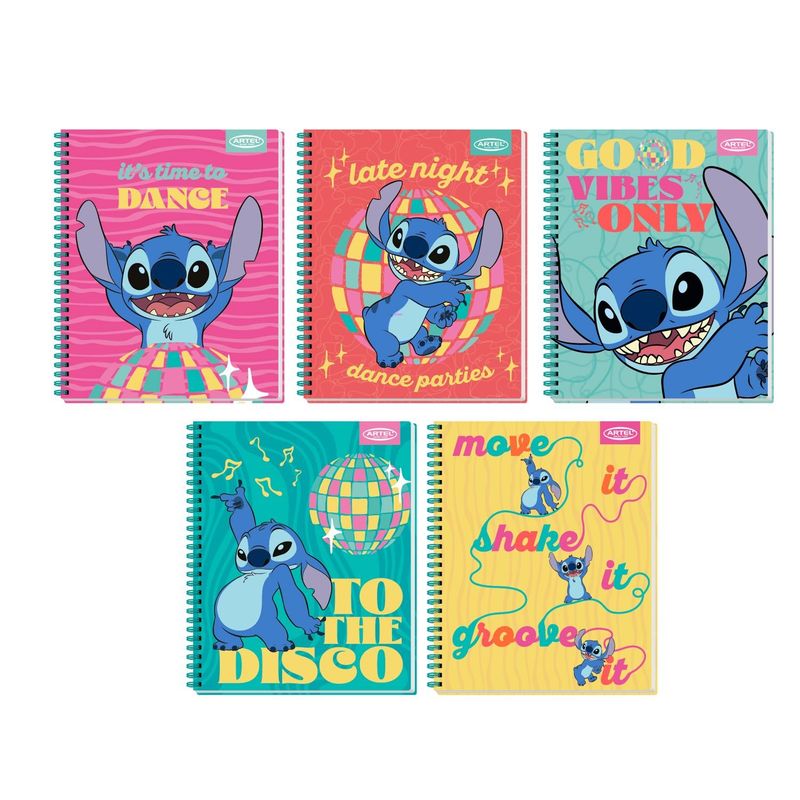 GENERICO - Pack 10 Cuadernos Diseño Divertido Colores 100 Hojas Escolar