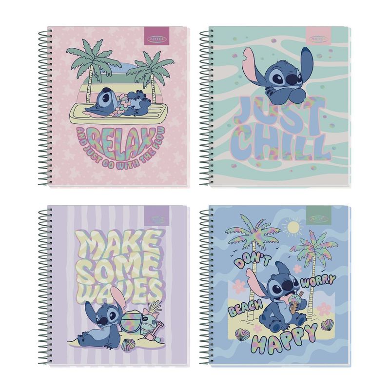 GENERICO - Pack 8 Cuadernos Diseño Divertido Relajante Playa 120 Hojas