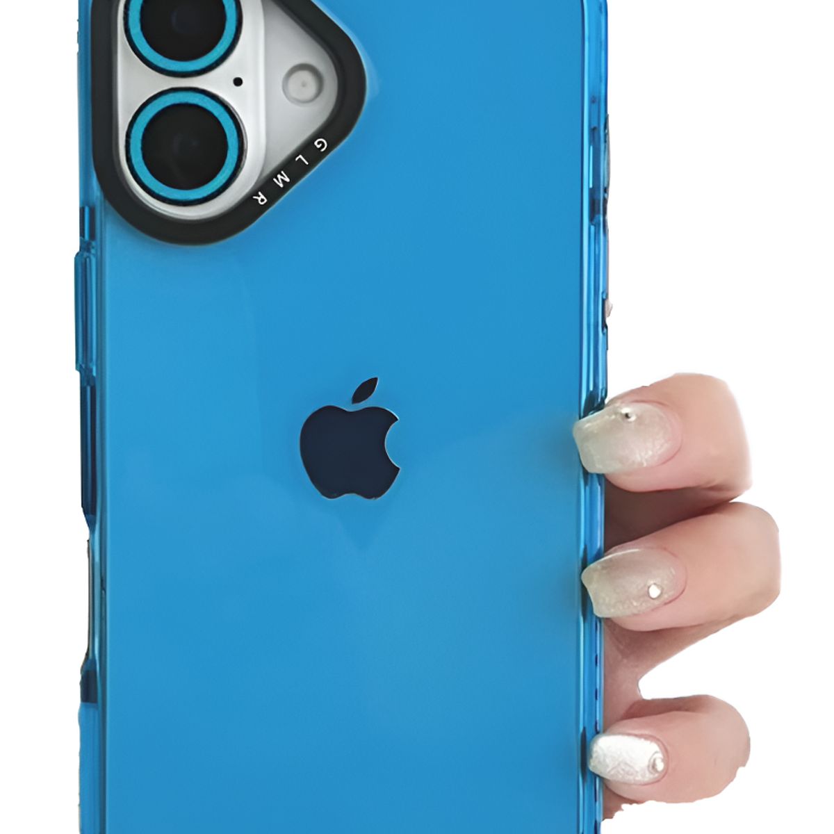 GENERICO - Carcasa Neon Con Lentes Para iPhone 16 / Azul