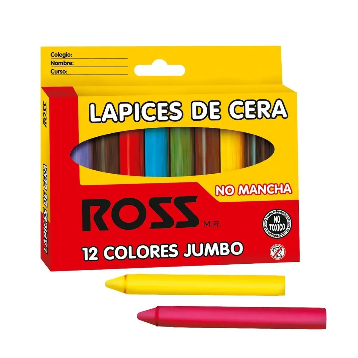 LIBESA - LAPICES DE CERA 12 COLORES JUMBO