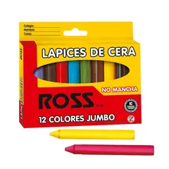 LIBESA - LAPICES DE CERA 12 COLORES JUMBO