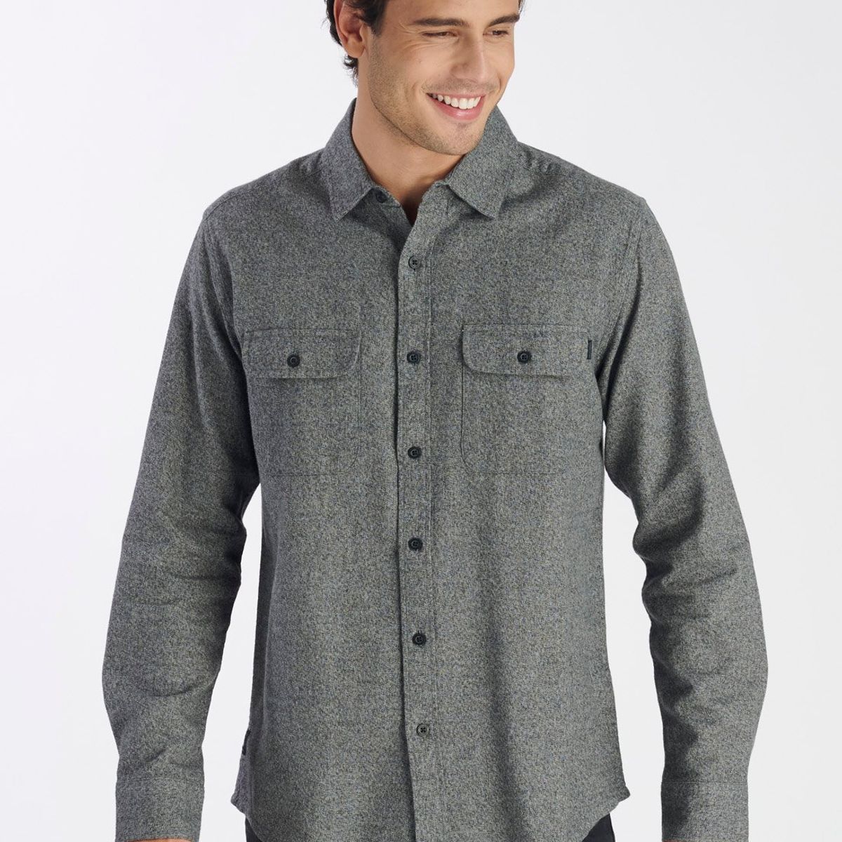 NIMTU - Camisa Cahuen Casual Gris Nimtu