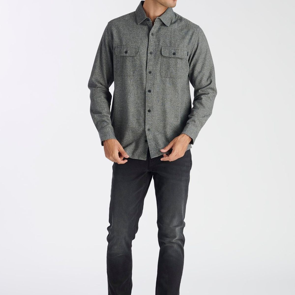 NIMTU - Camisa Cahuen Casual Gris Nimtu