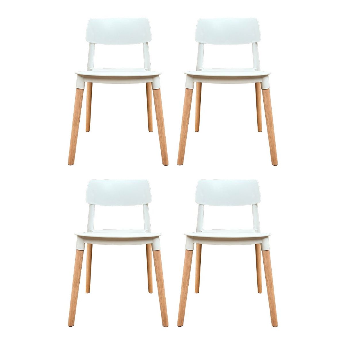 EL BARCO - Silla Lisboa Blanca 4 unidades