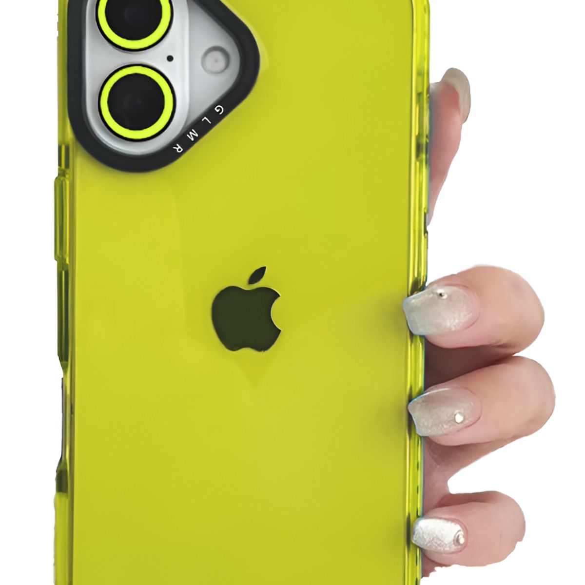 GENERICO - Carcasa Neon Con Lentes Para iPhone 16 / Amarillo