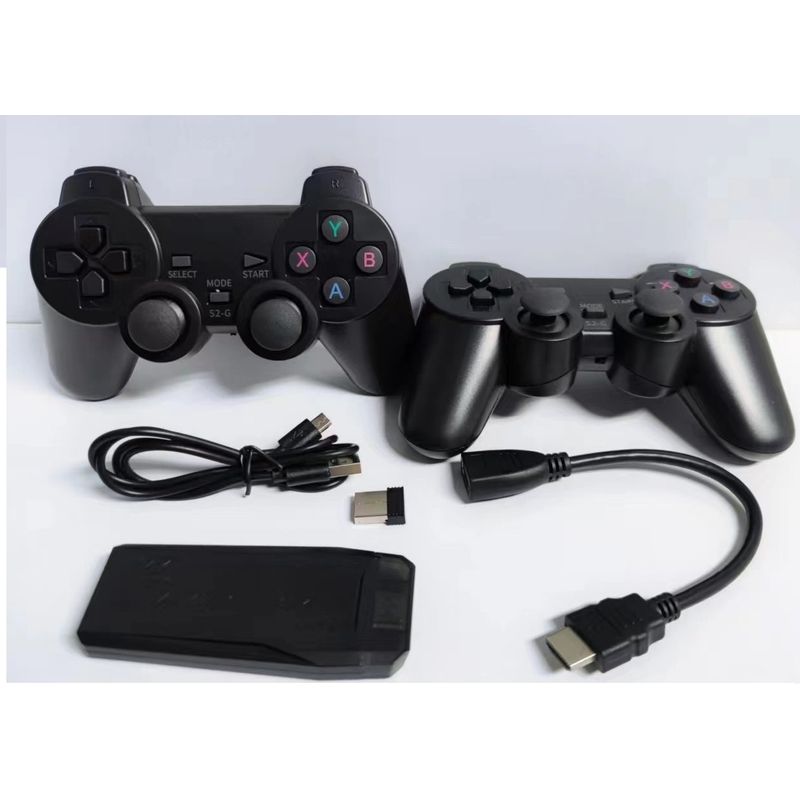 DM - Consola Retro de Videojuegos 64GB 20000 Juegos+Controles Inalámbricoswo