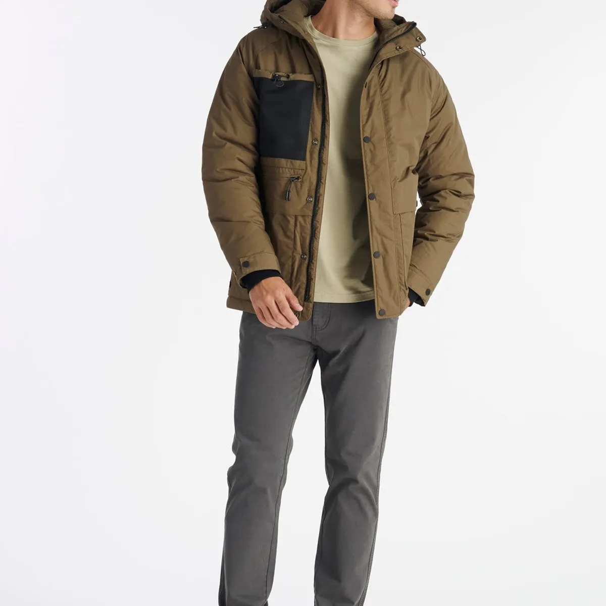 NIMTU - Chaqueta Boldo Casual Verde Nimtu