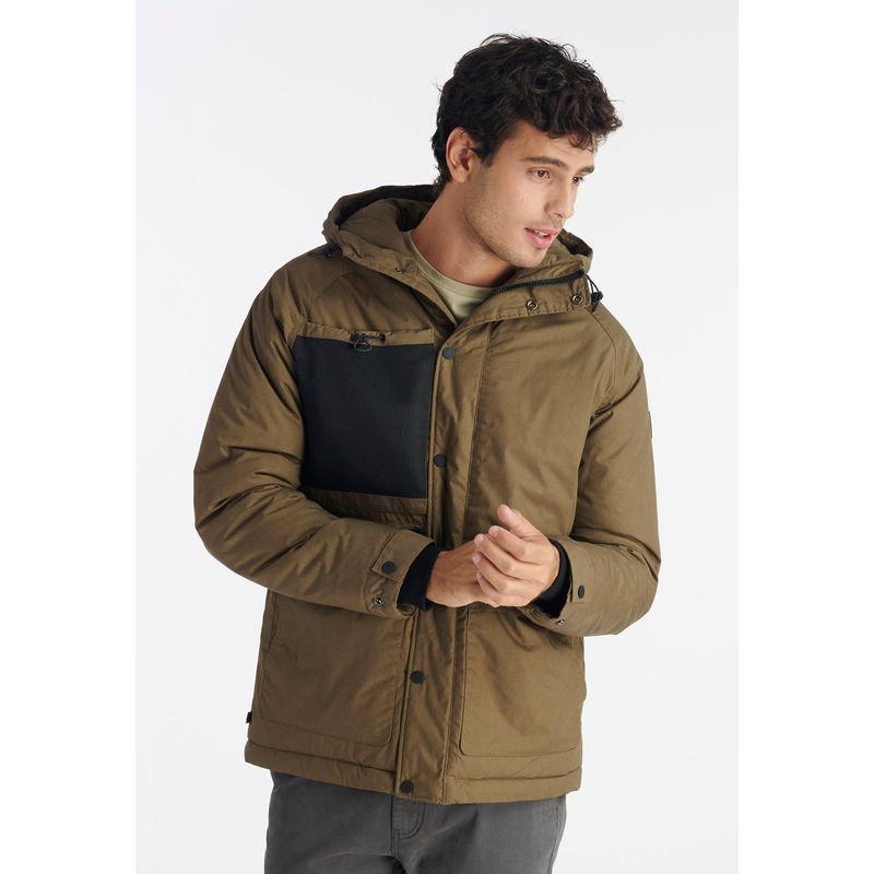 NIMTU - Chaqueta Boldo Casual Verde Nimtu