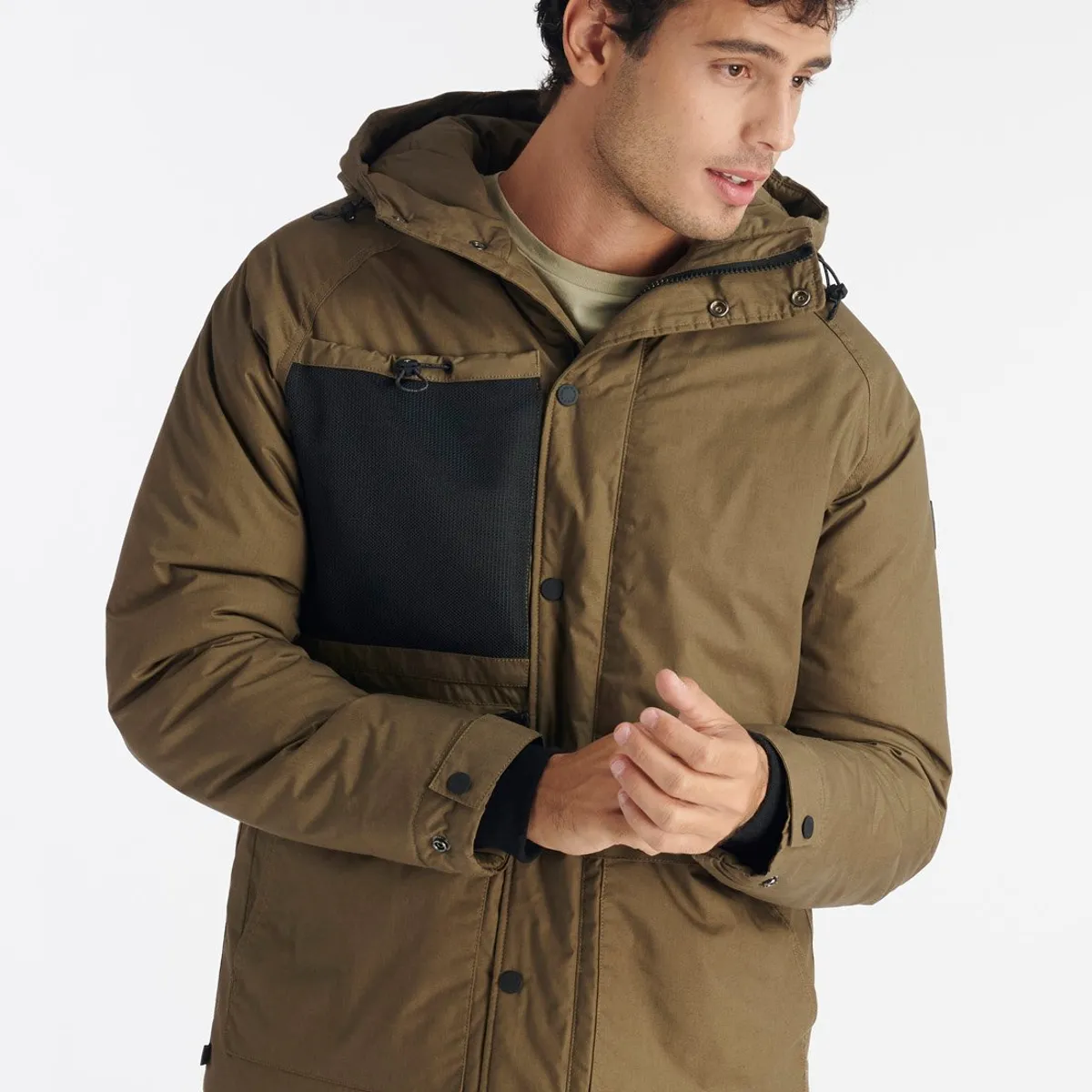 NIMTU - Chaqueta Boldo Casual Verde Nimtu