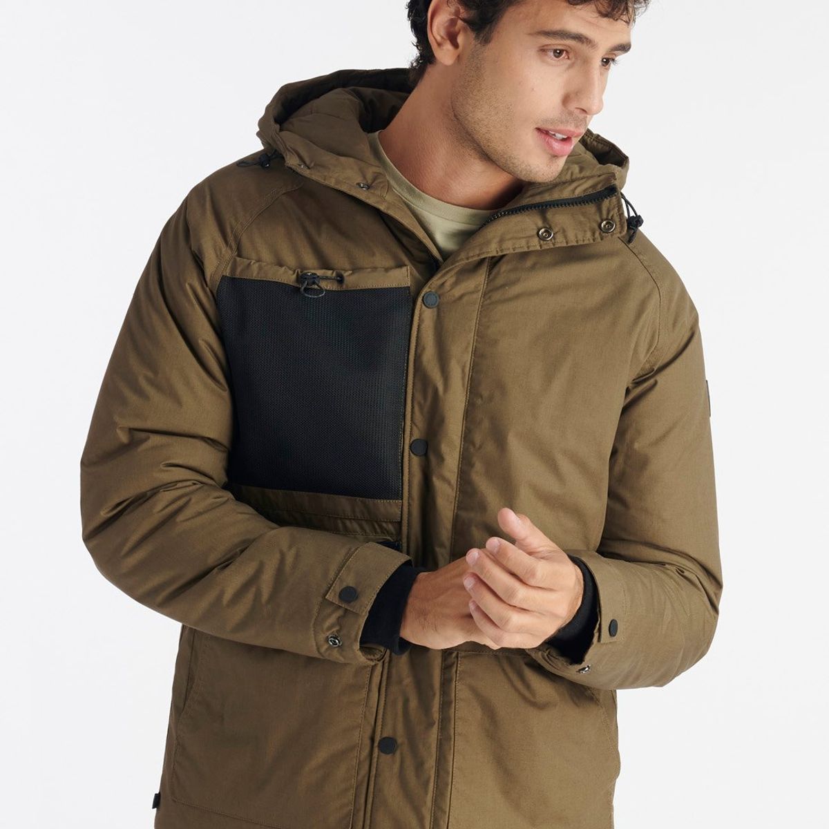 NIMTU - Chaqueta Boldo Casual Verde Nimtu