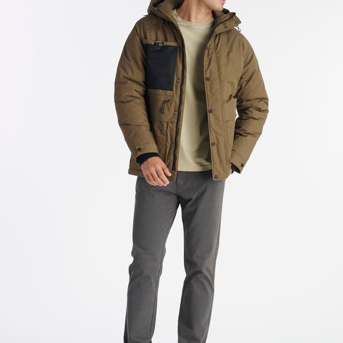 NIMTU - Chaqueta Boldo Casual Verde Nimtu