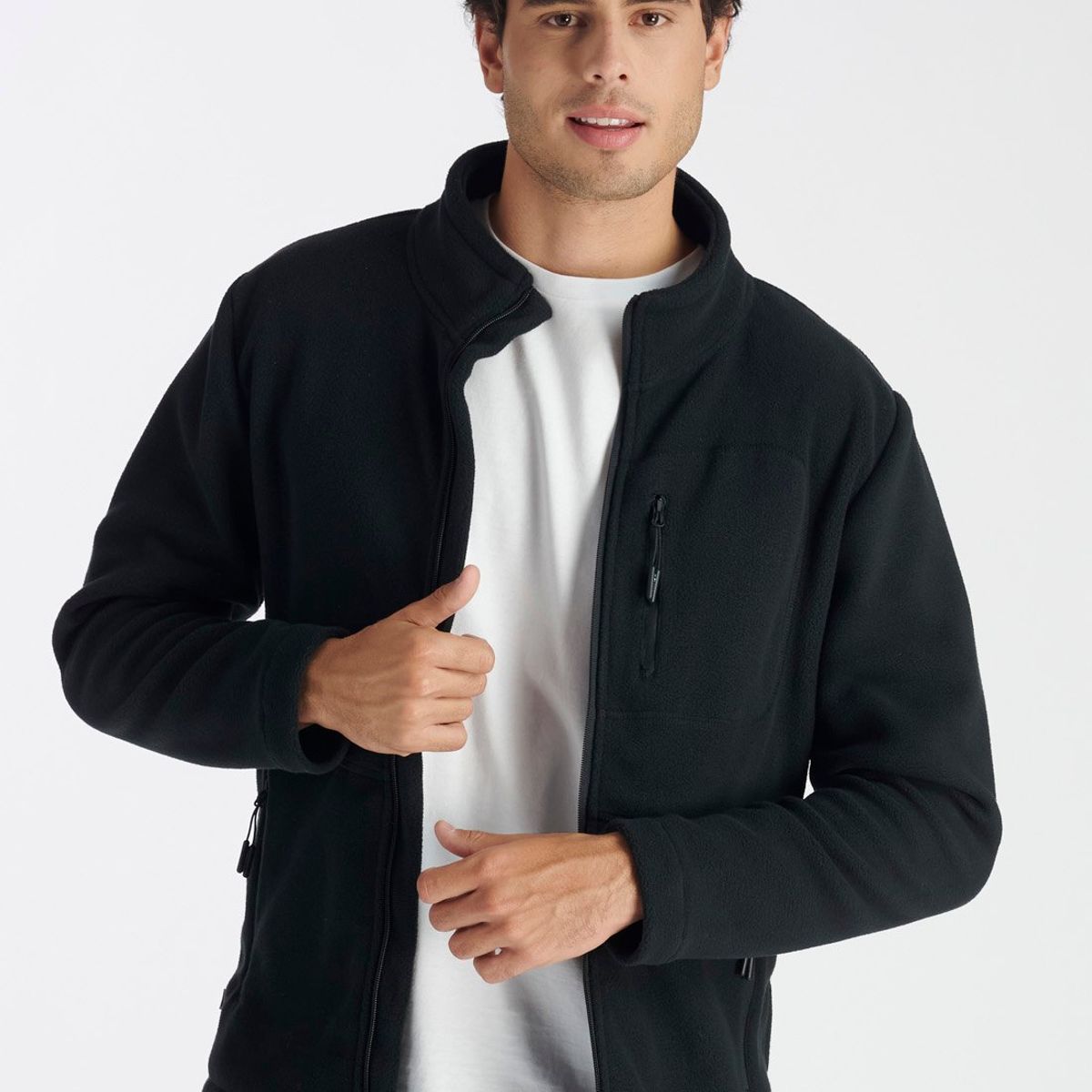 NIMTU - Fleece Alto Del Naranjo Casual Negro Nimtu