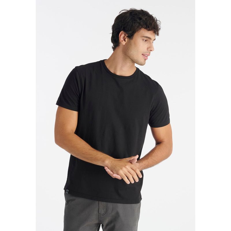 NIMTU - Polera Tres Cruces Casual Negro Nimtu