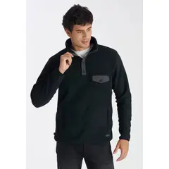 NIMTU - Fleece Tronador Casual Negro