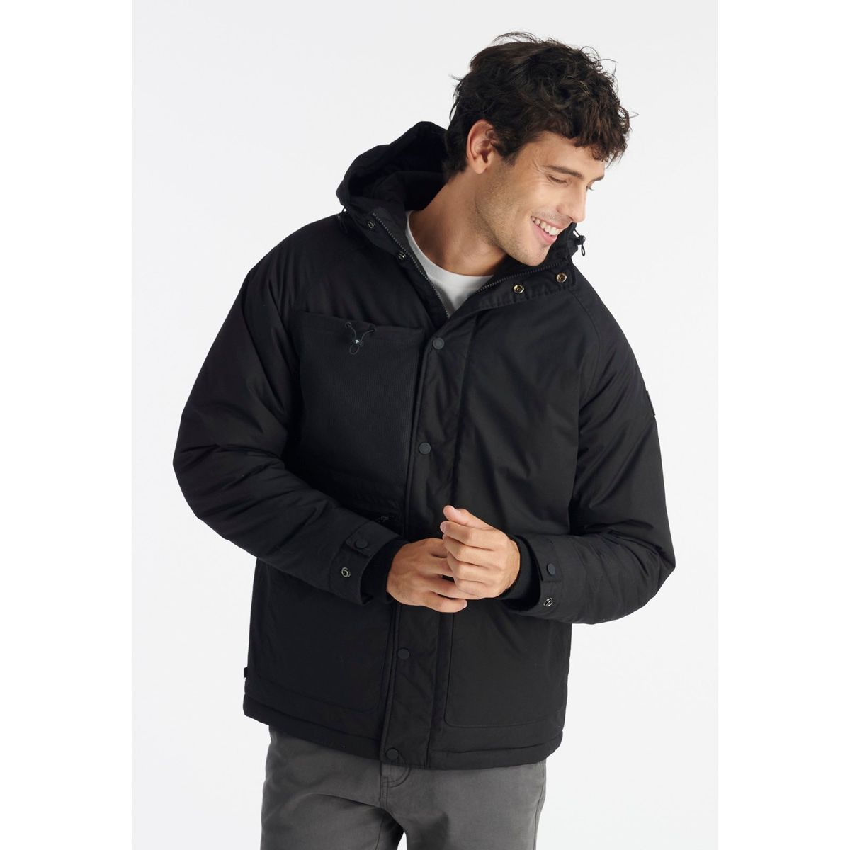 NIMTU - Chaqueta Boldo Casual Negro Nimtu