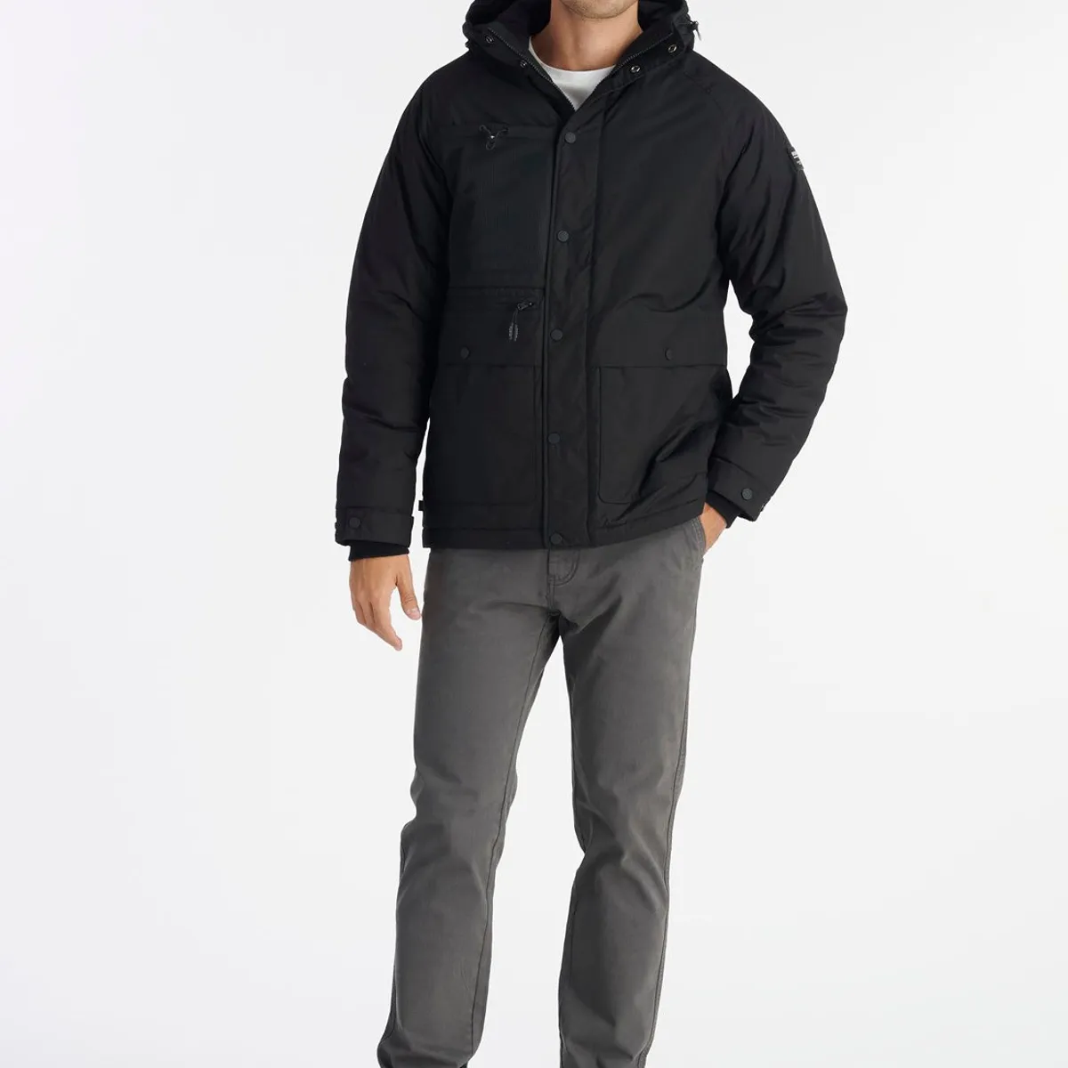 NIMTU - Chaqueta Boldo Casual Negro Nimtu
