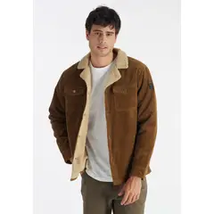 NIMTU - Chaqueta Corduroy Casual Café