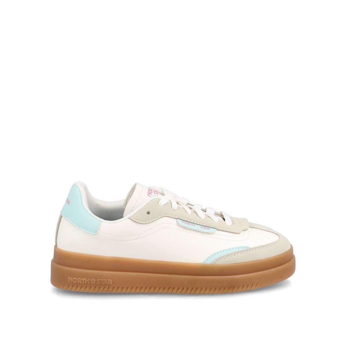 NORTH STAR - Zapatilla Mujer North Star Striker Elev8 Blanco-Celeste