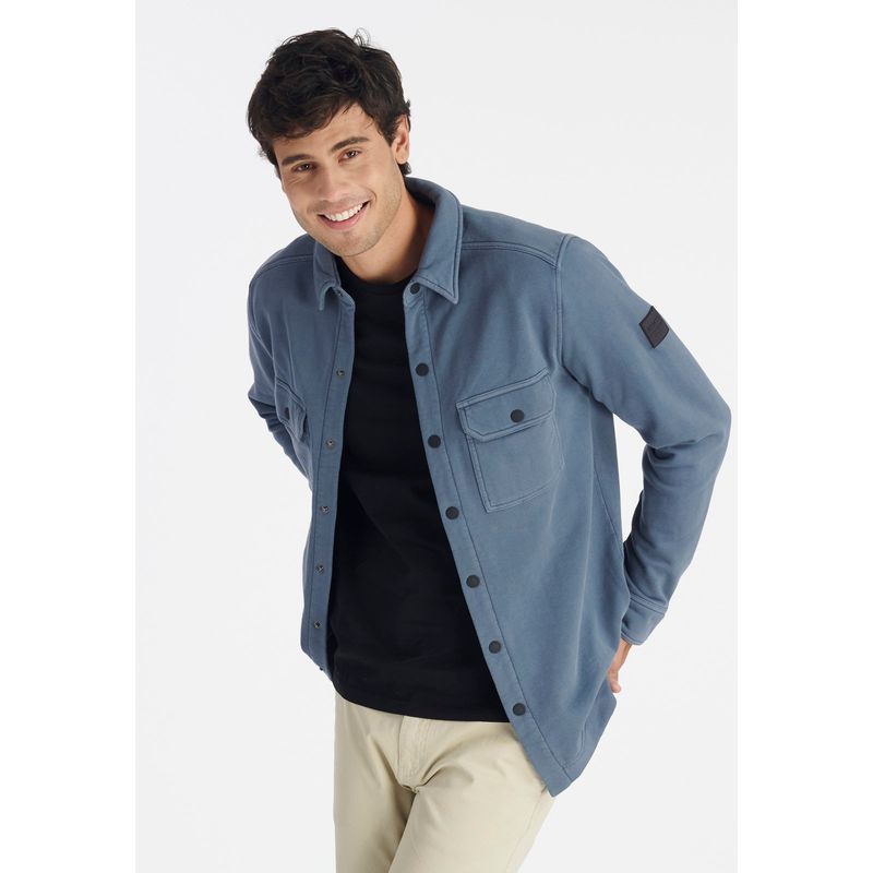 NIMTU - Sobrecamisa Chaiten Casual Gris Nimtu
