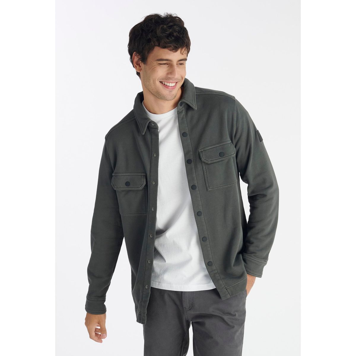 NIMTU - Sobrecamisa Chaiten Casual Gris Nimtu