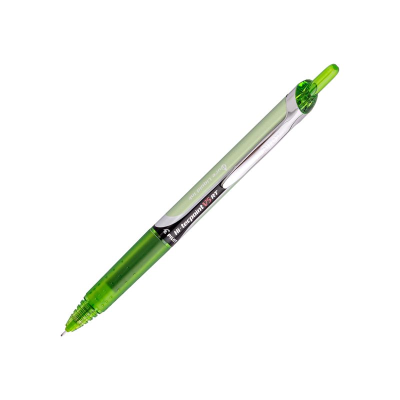 PILOT - Lápiz Tinta HI-Tecpoint Grip V5 Retráctil - Verde Claro