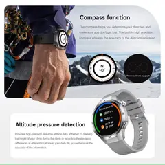 GENERICO - Smartwatch Deportivo con Pantalla HD Correa Silicona Blanca G-SENSOR