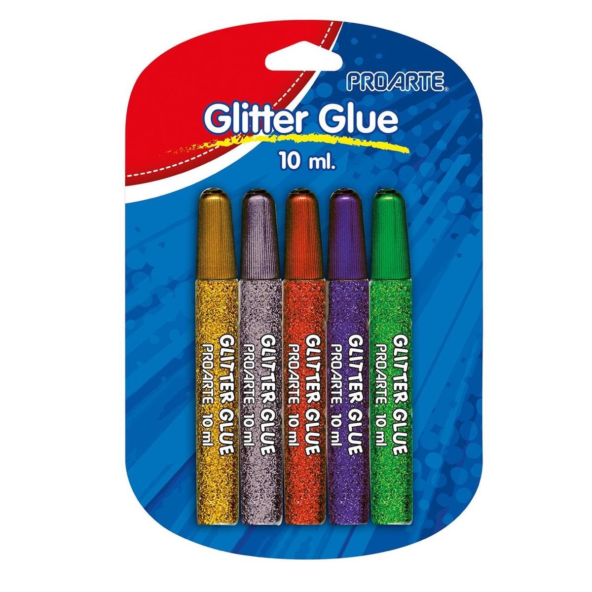PROARTE - GLITTER GLUE 5 UNIDADES , 10 ML