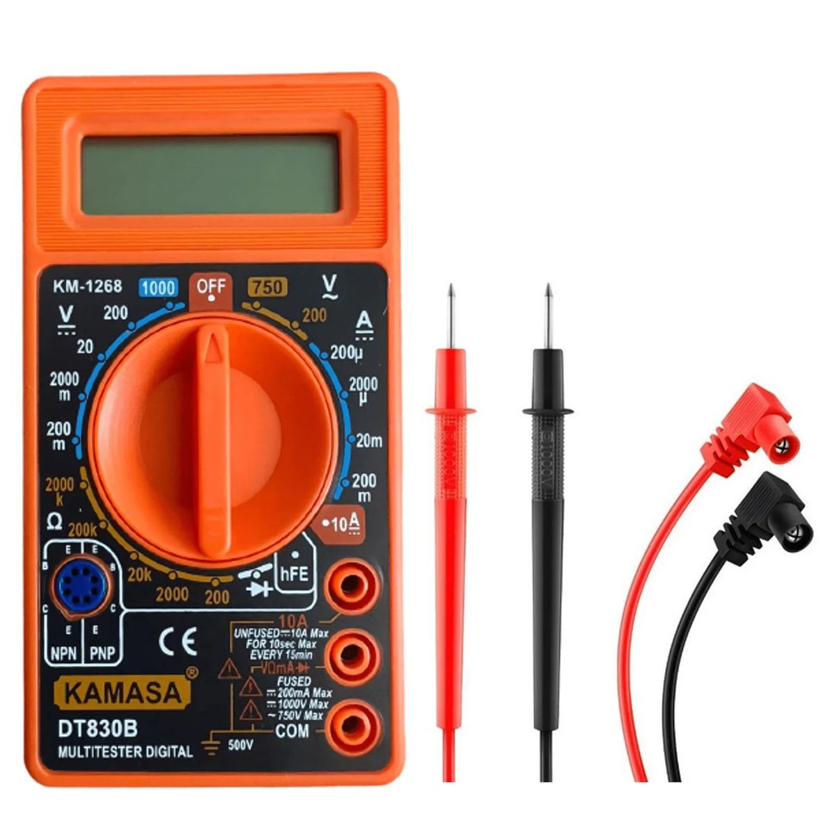 KAMASA - Multitester Digital Portátil DT-830B