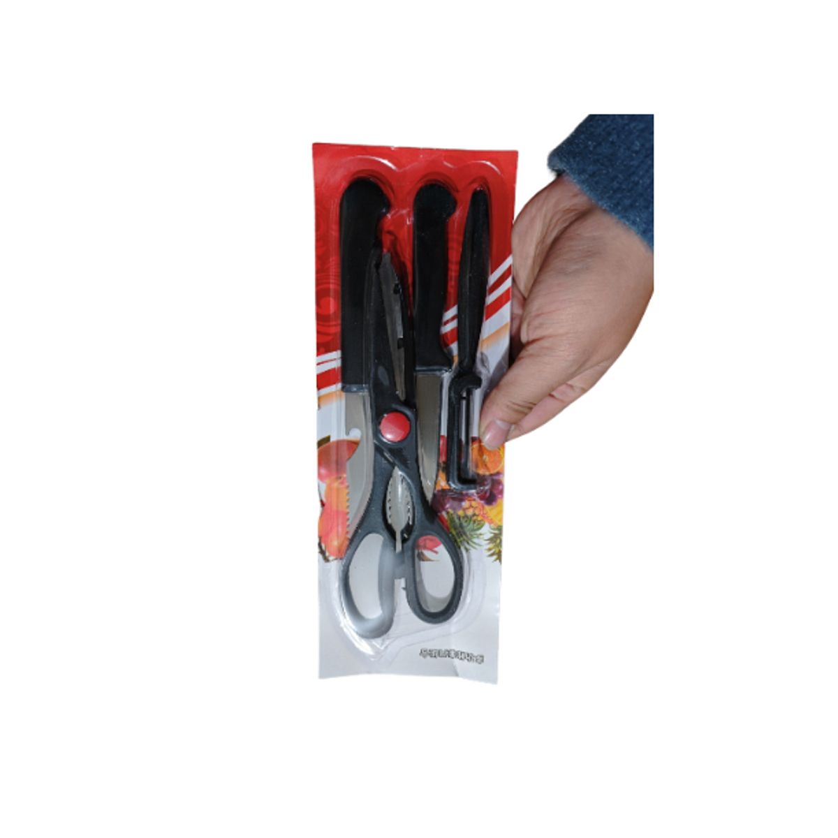 GENERICO - Set de Cuchillo y Tijera de Cocina