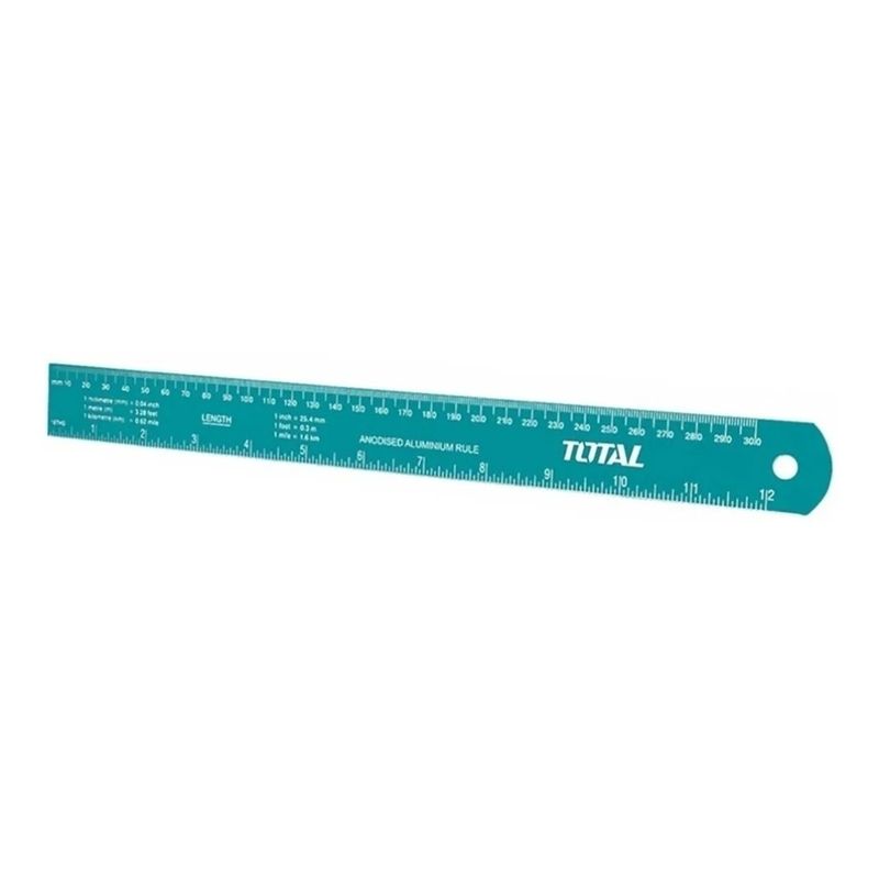 TOTAL - Regla Precisión De Aluminio 30cm Total Tmt633002